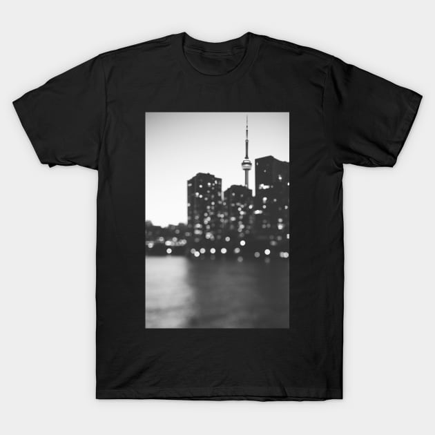 Toronto At Night T-Shirt by ALICIABOCK